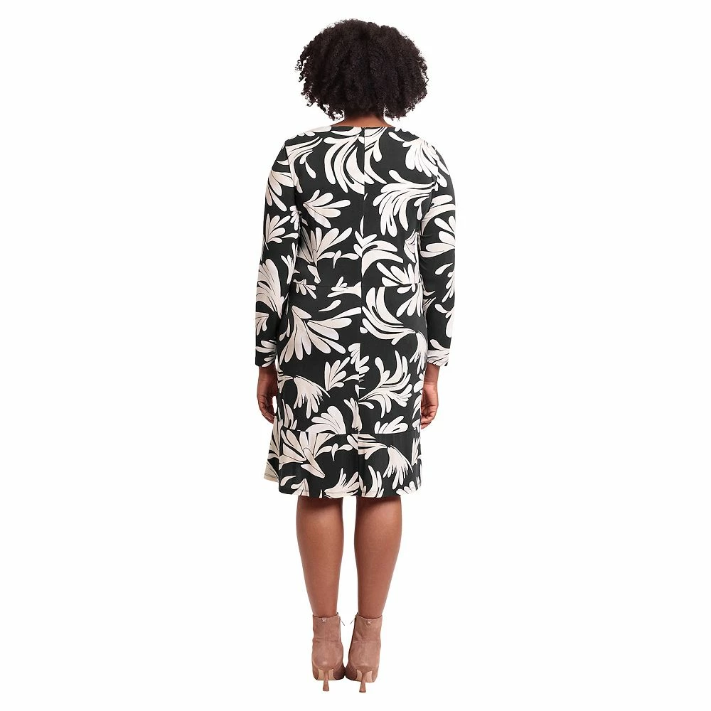Plus Size London Times Side Twist Flounce Dress - Image 3