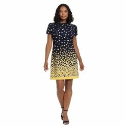Women's London Times Tie Neck Shift Dress