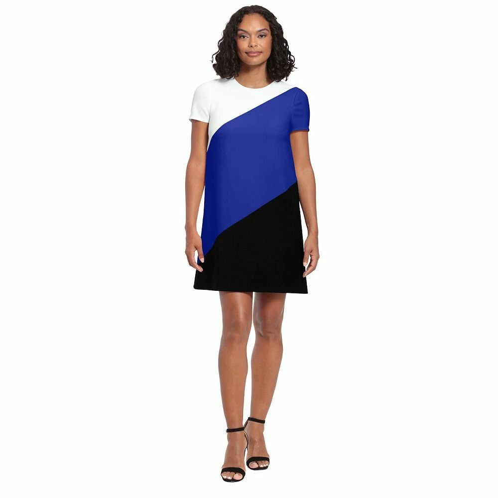 Women's London Times Colorblock A-Line Dress - Image 2