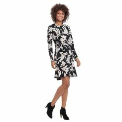 Women's London Times Side Twist Flouncy Mini Dress