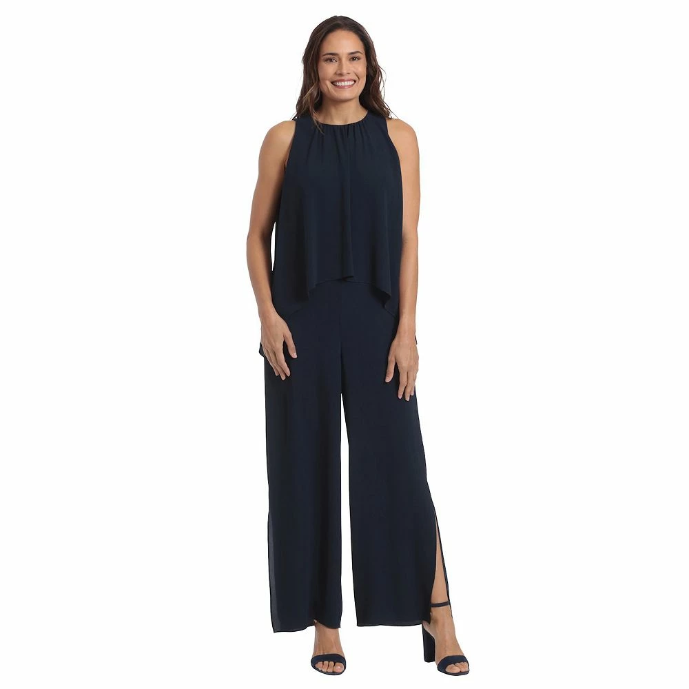 Women's London Times Solid Sharkbite Popover Jumpsuit