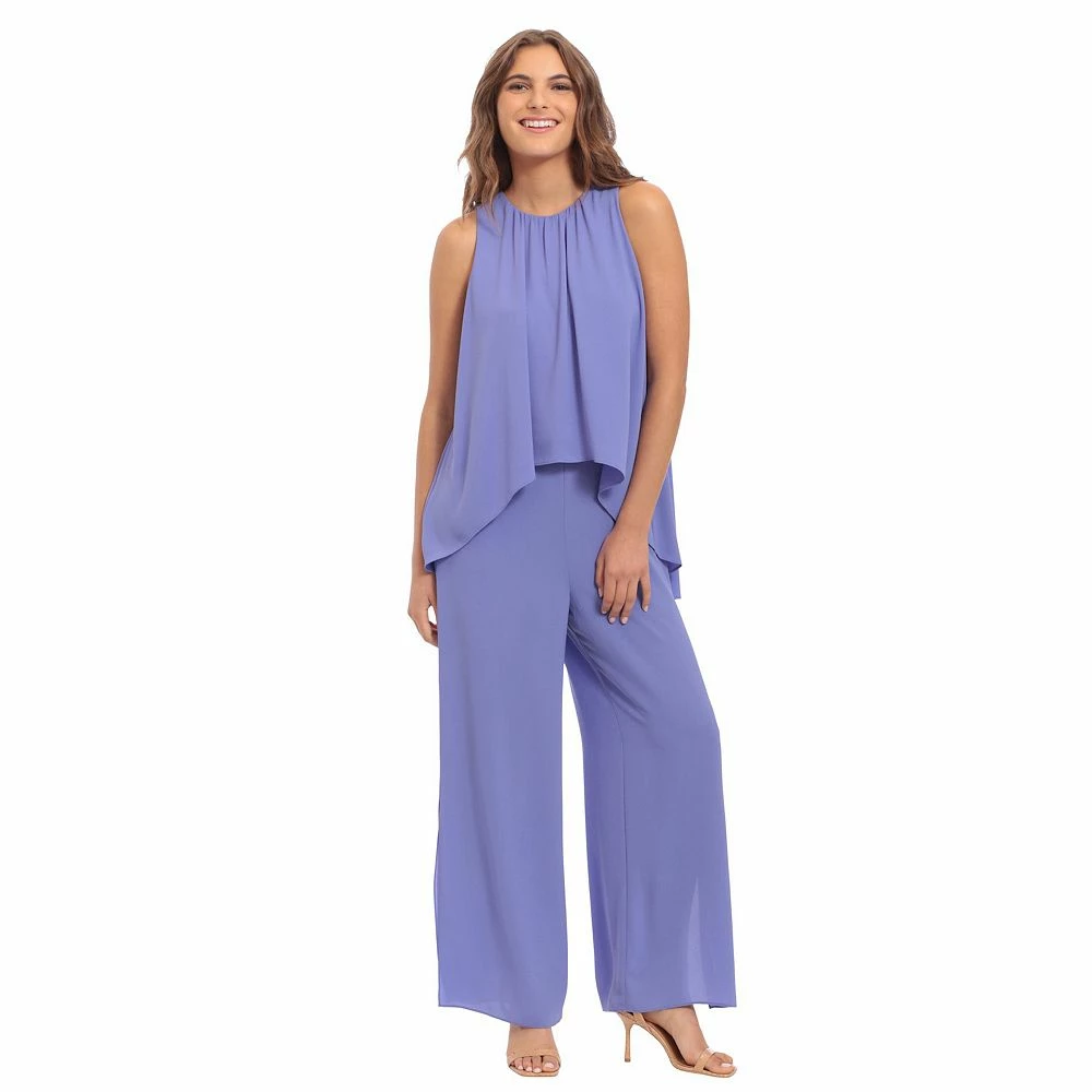 Women's London Times Solid Sharkbite Popover Jumpsuit - Image 2