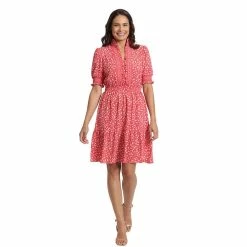 Women's London Times Ruffled Mini Fit & Flare Dress