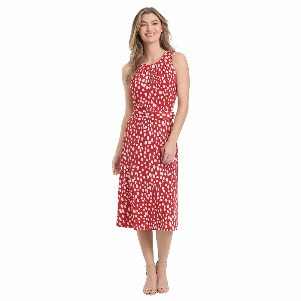 Petite London Times Chalk Belted Midi Dress - Image 3